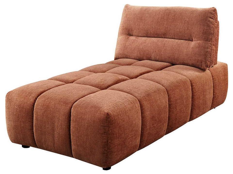 Loanna Orange Upholstered Chaise