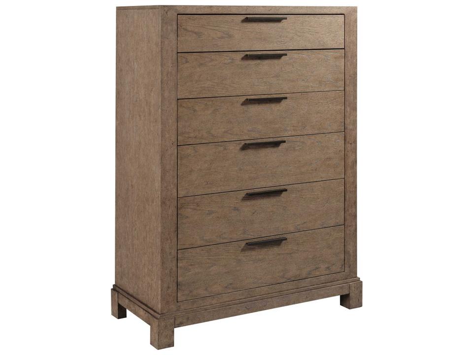 Skyline Cardell 6-Drawer Chest in Smoke Brown