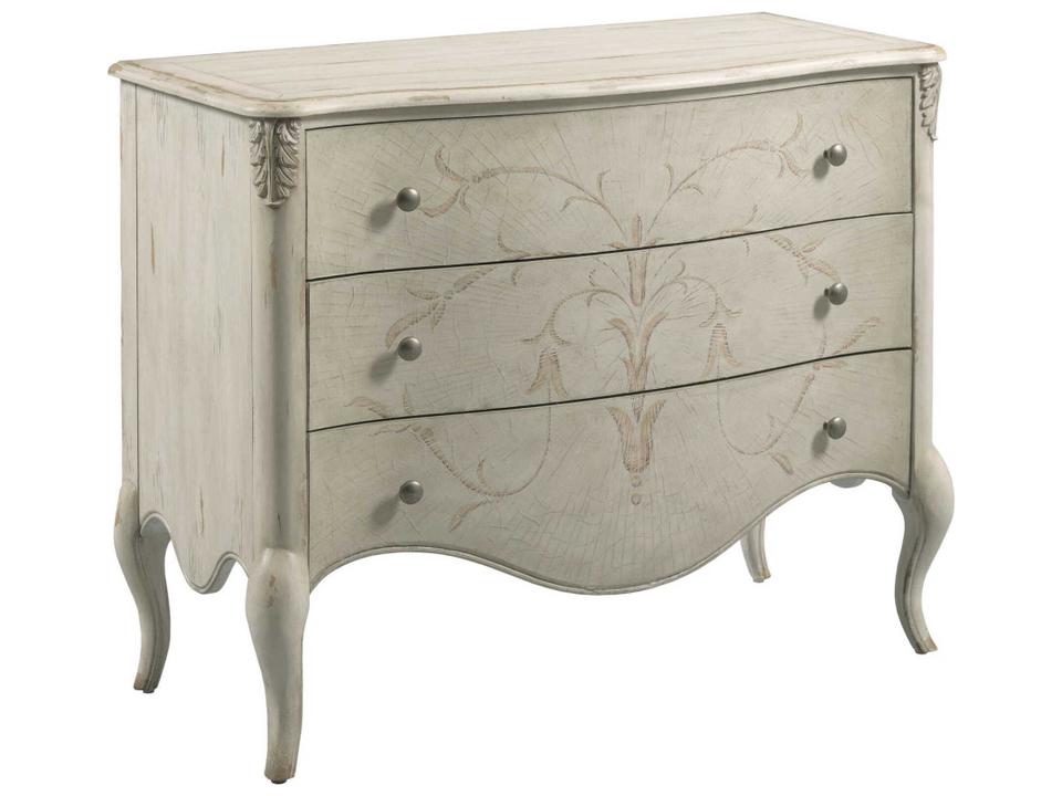 Cambric Marisca 3-Drawer Accent Chest in Creme