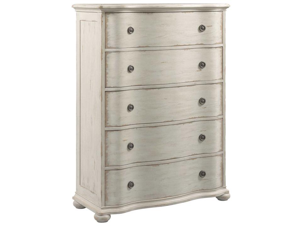 Cambric Helene 5-Drawer Chest in Creme Finish