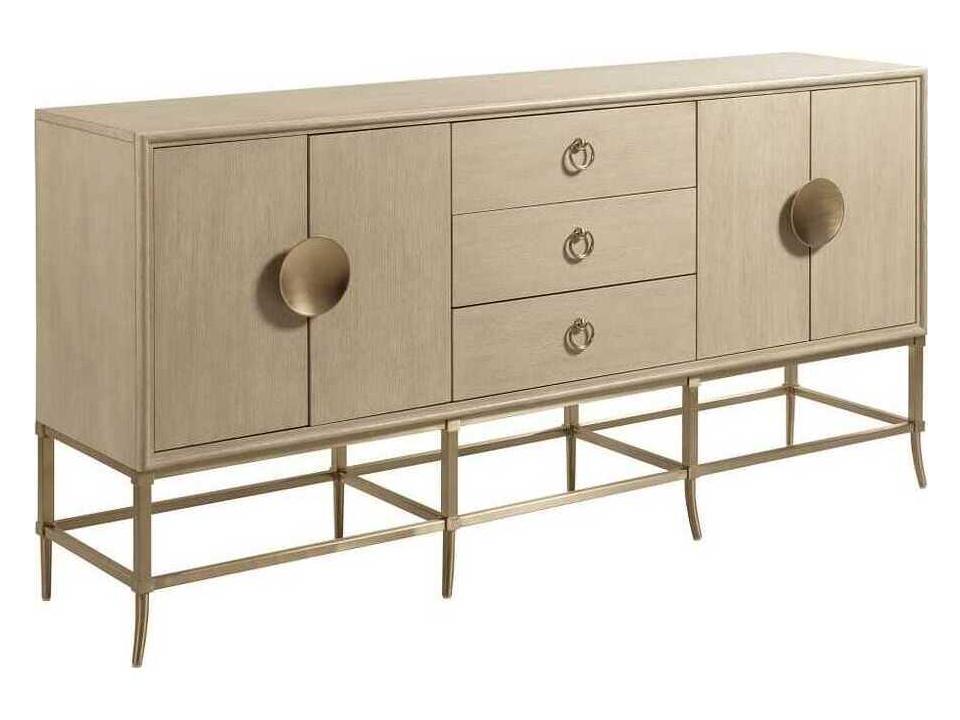 Lenox 76-Inch 4-Door Sideboard in Alabaster Finish