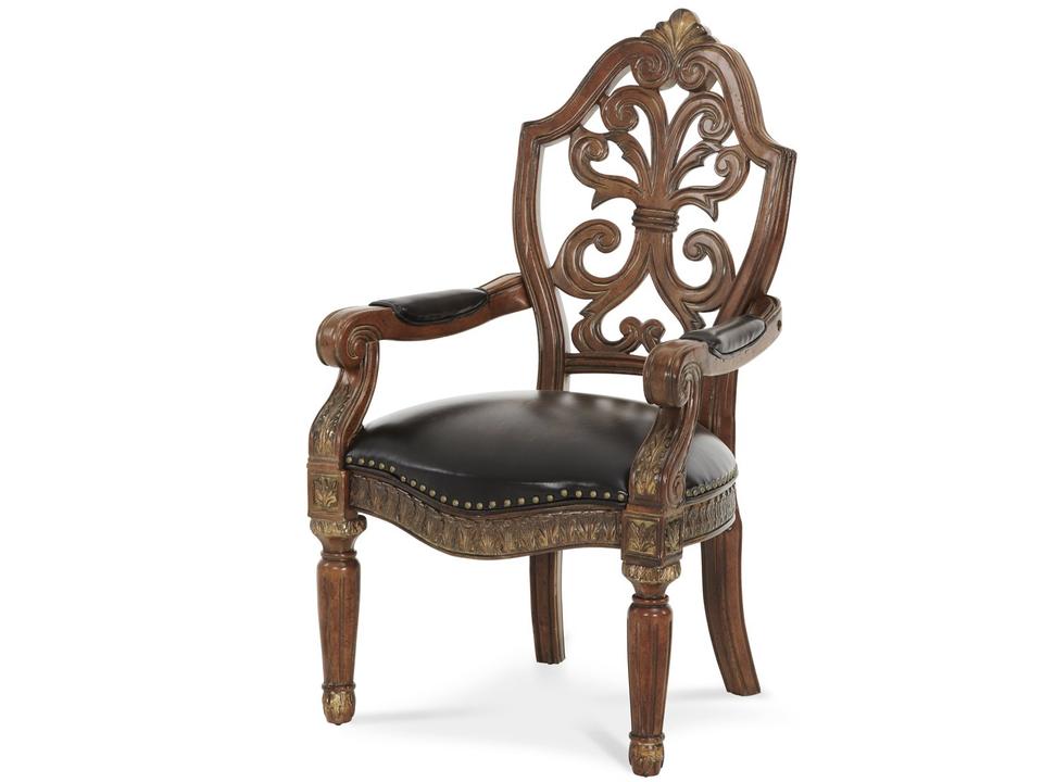 Villa Valencia Leather Desk Chair in Classic Chestnut