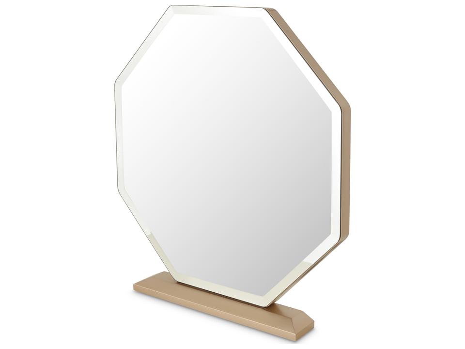 La Rachelle Octagonal Vanity Mirror in Medium Champagne