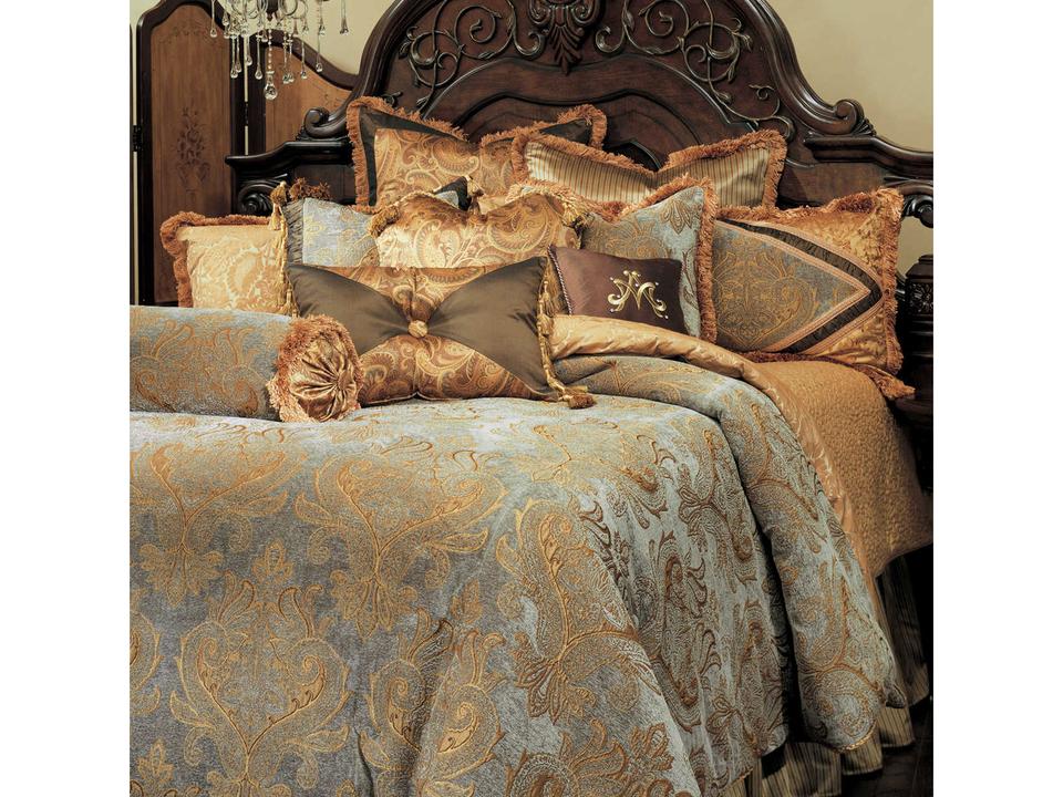 Elizabeth 13-Piece King Comforter Set in Aqua