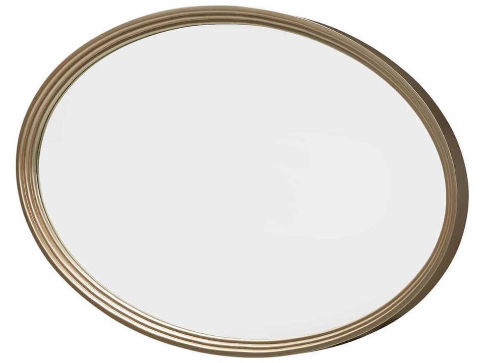 Villa Cherie Oval Wall Mirror in Chardonnay Finish