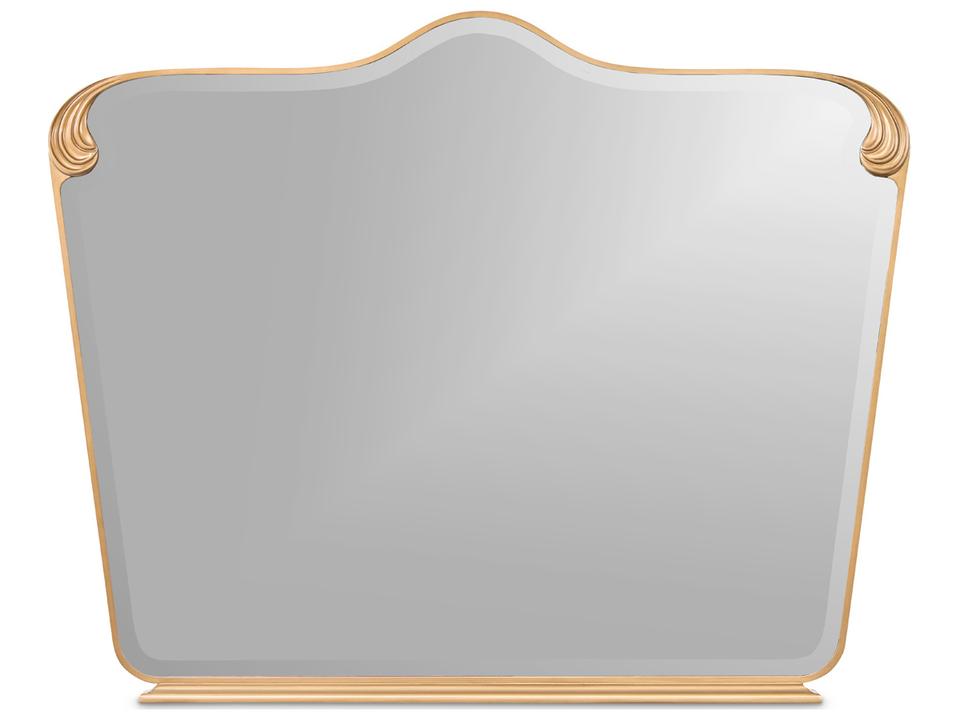 Camellia Field Dresser Mirror in Warm Pecan