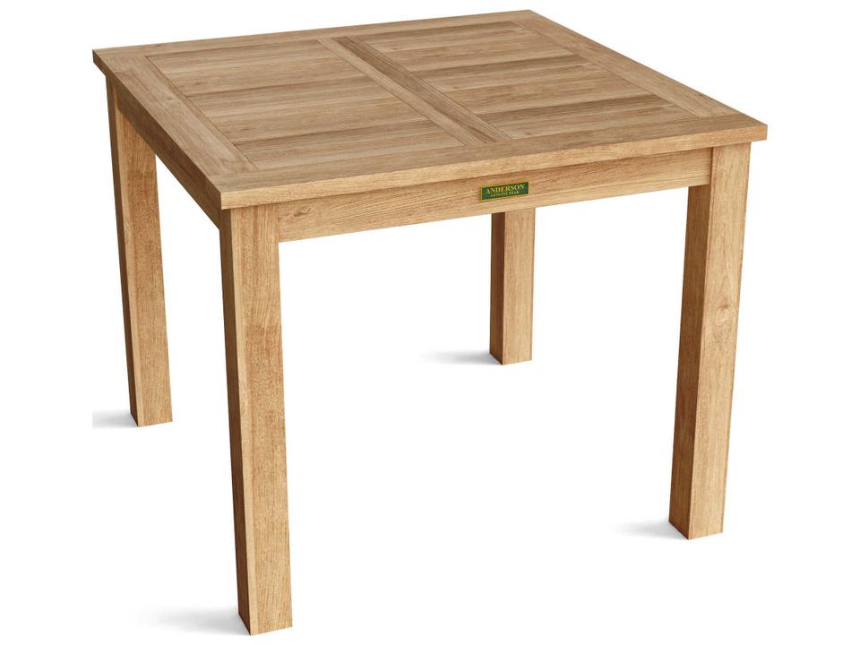 Bahama 35-Inch Square Teak Table in Natural