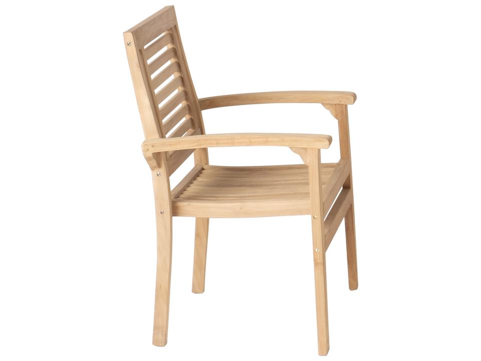 Grasmere FSC Teak Outdoor Stacking Armchair in Natural Teak