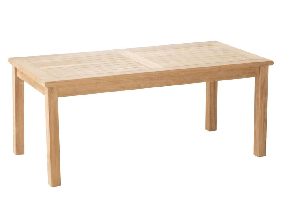Ellis Rectangle Outdoor Coffee Table in Natural Teak Wood