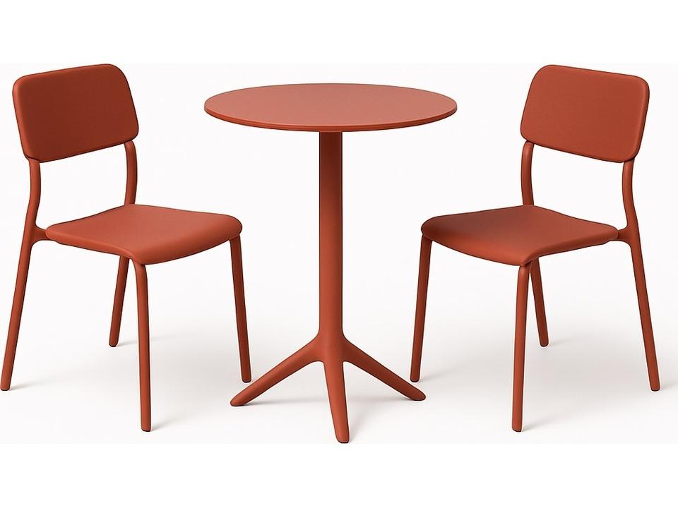 Mattone Recycled Plastic Dining Set