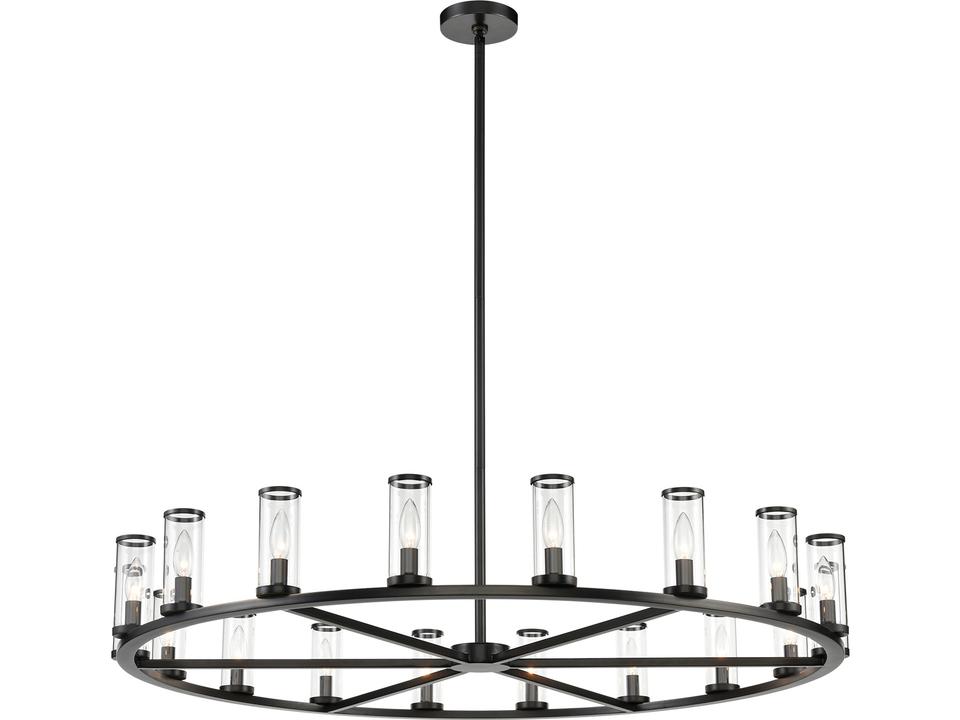 Revolve 18 Light Chandelier in Urban Bronze