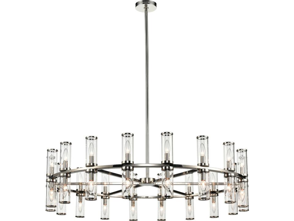 Revolve 36 Light Chandelier in Polished Nickel