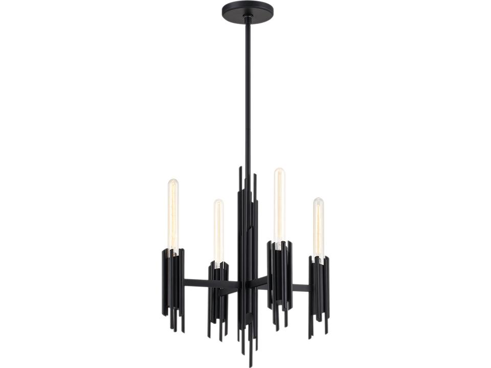 Torres Chandelier in Matte Black Modern Industrial