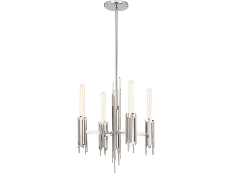Torres Chandelier in Polished Nickel Modern Statement Lighting