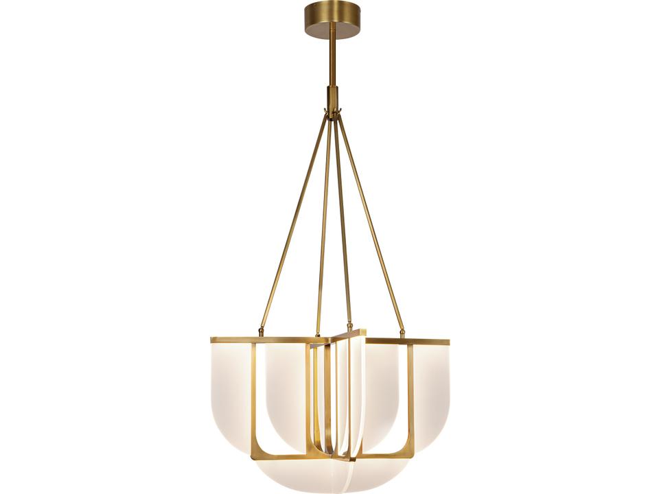 Anders Chandelier in Vintage Brass Modern LED