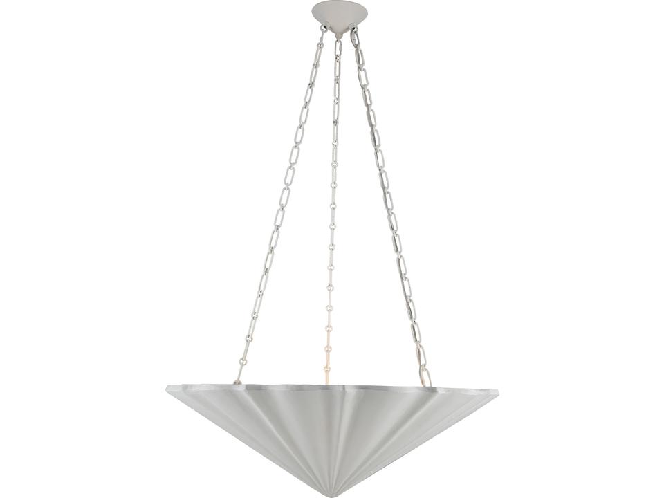 Martine Chandelier Antique White Sculptural 30 Inch