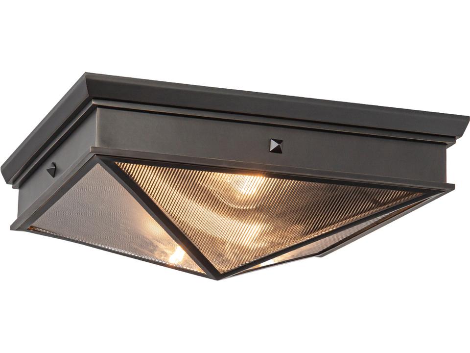 Cairo Flush Mount Ceiling Light in Urban Bronze