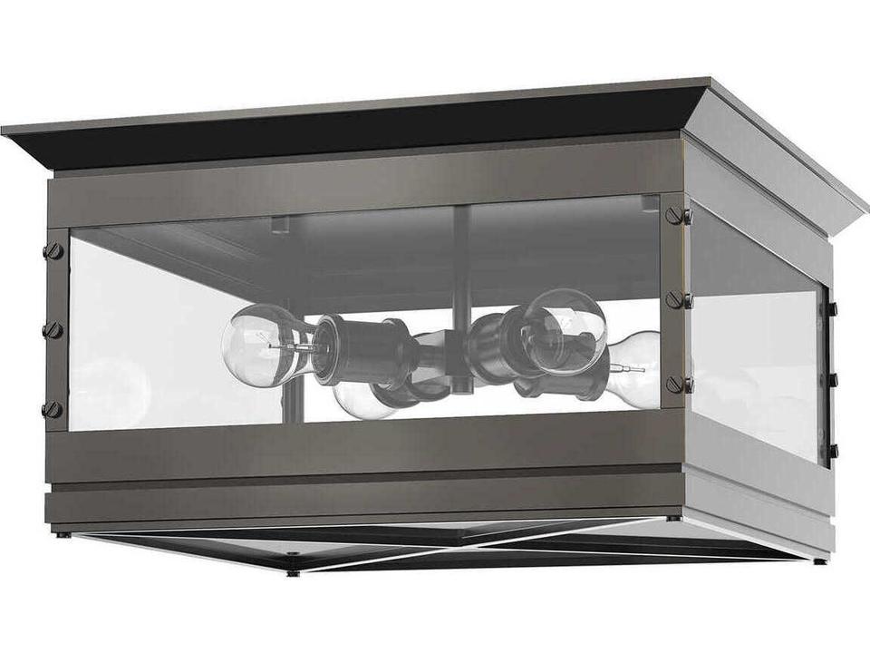 Douglas Flush Mount Ceiling Light in Urban Bronze