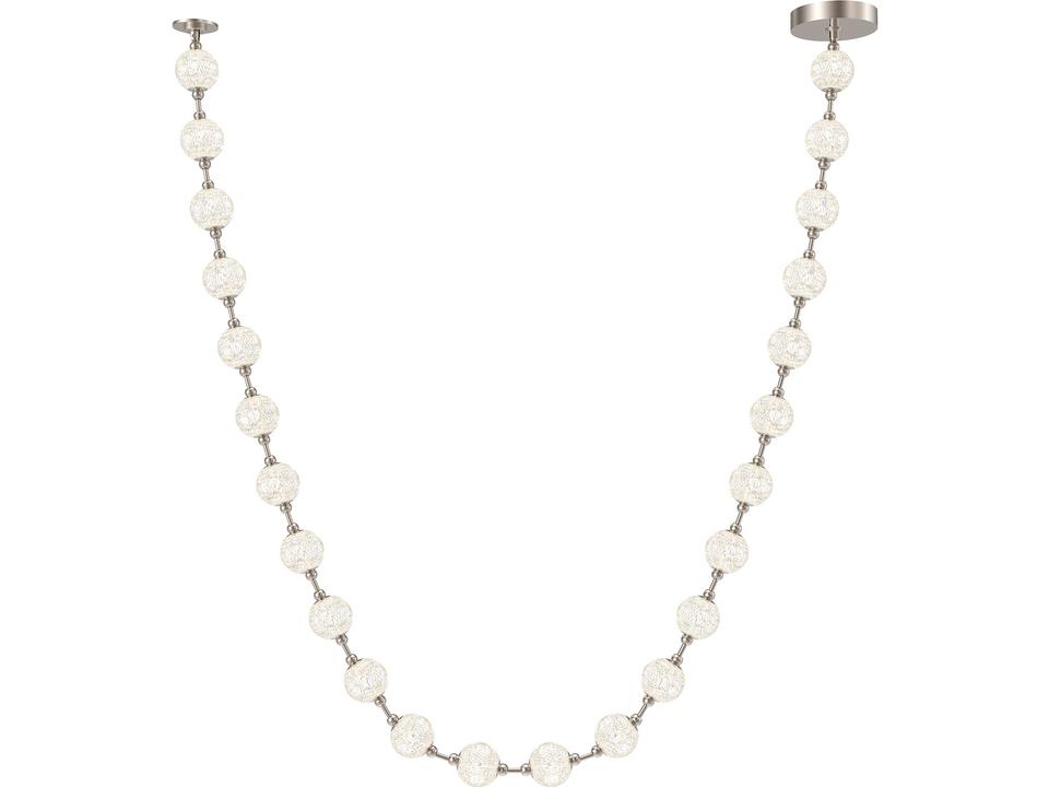 Marni 172-Inch Linear LED Pendant Light in Polished Nickel
