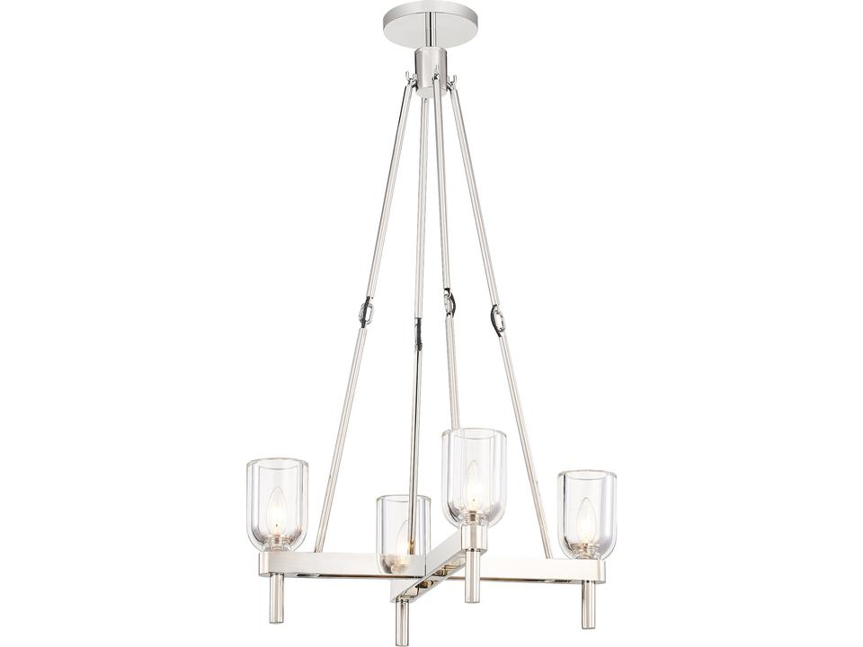 Lucian 4 Light Pendant Chandelier Modern Crystal