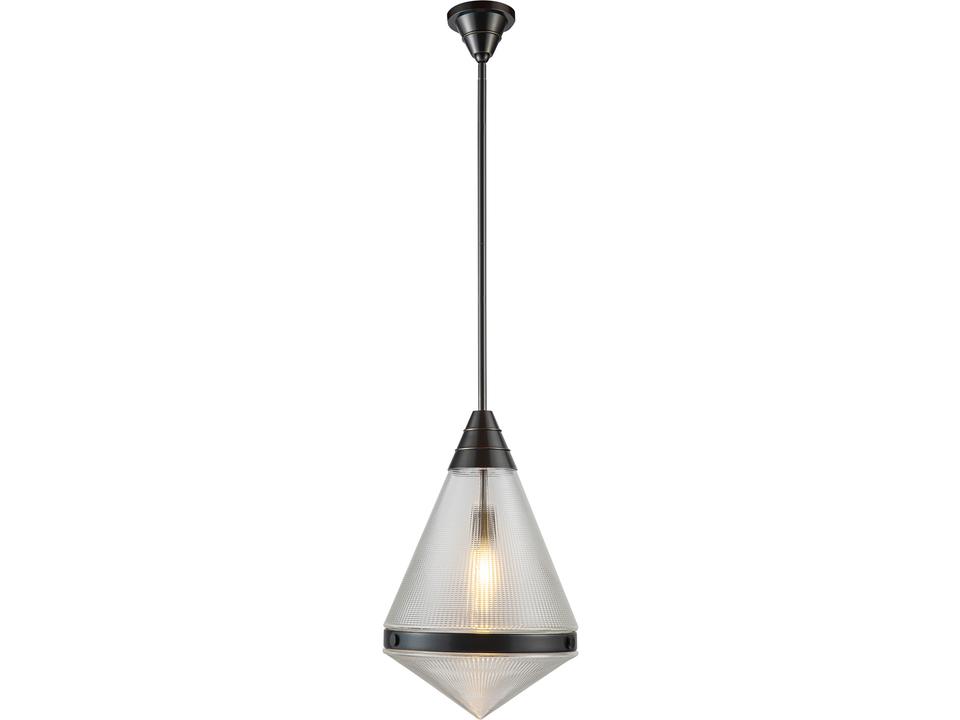 Willard 1-Light Geometric Pendant Light in Urban Bronze