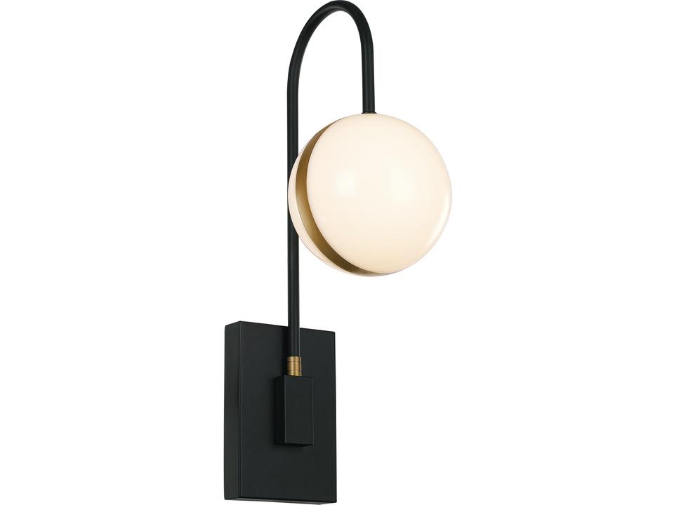 Tagliato LED Wall Sconce in Matte Black and Brushed Gold