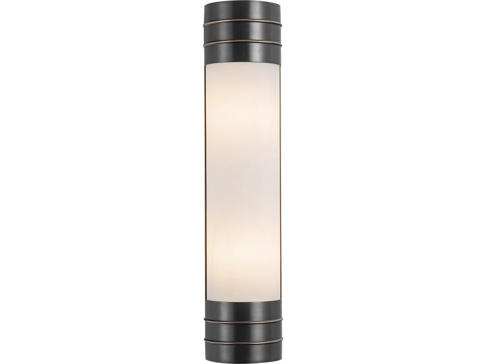 Willard 2-Light Wall Sconce in Urban Bronze with Matte Opal Glass