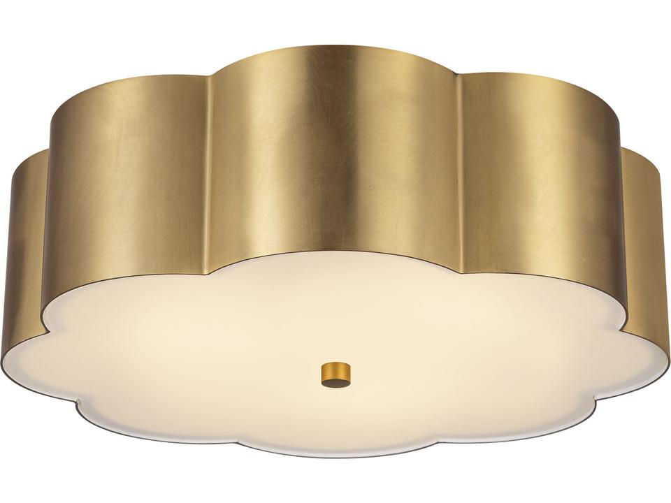 Blossom 3-Light Modern Brushed Gold Flush Mount Ceiling Light
