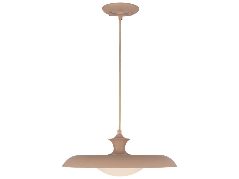 Minori 1-Light Transitional Pendant Light in Peach