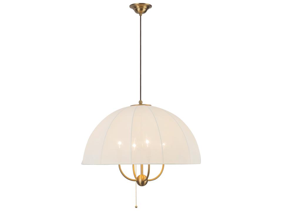 Crosby 4-Light Pendant Light in Brushed Gold with Spandex Shade