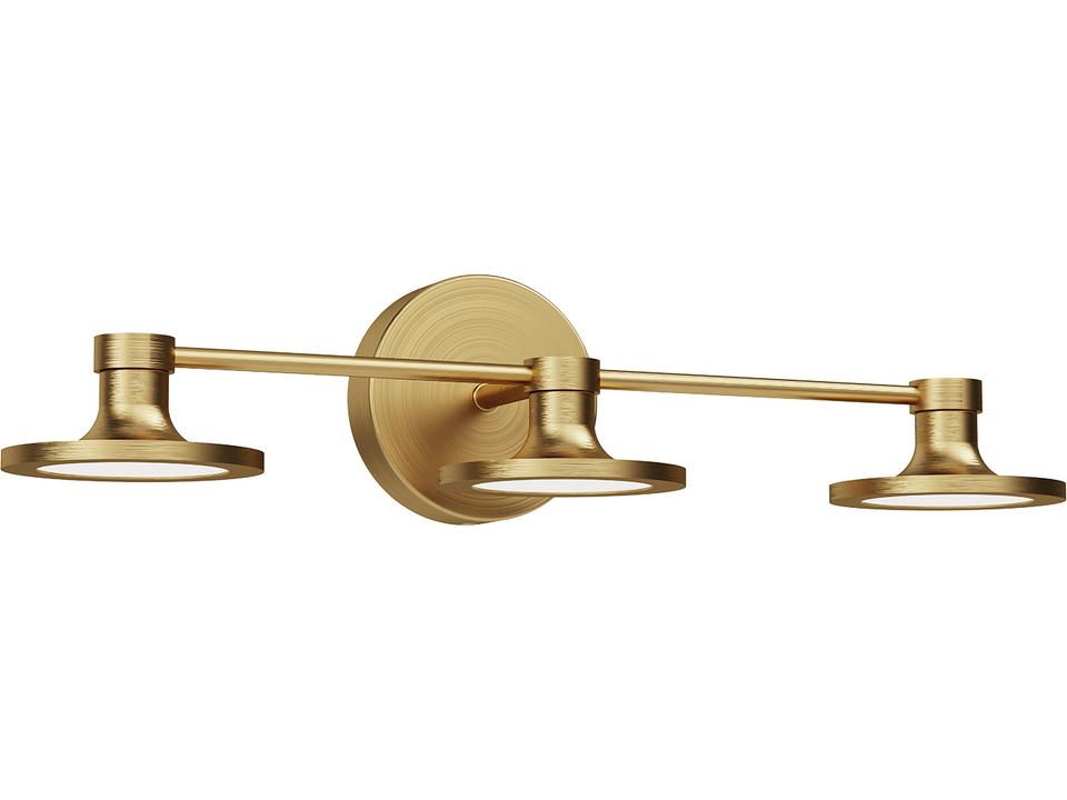 Issa LED Vanity Light in Brushed Gold