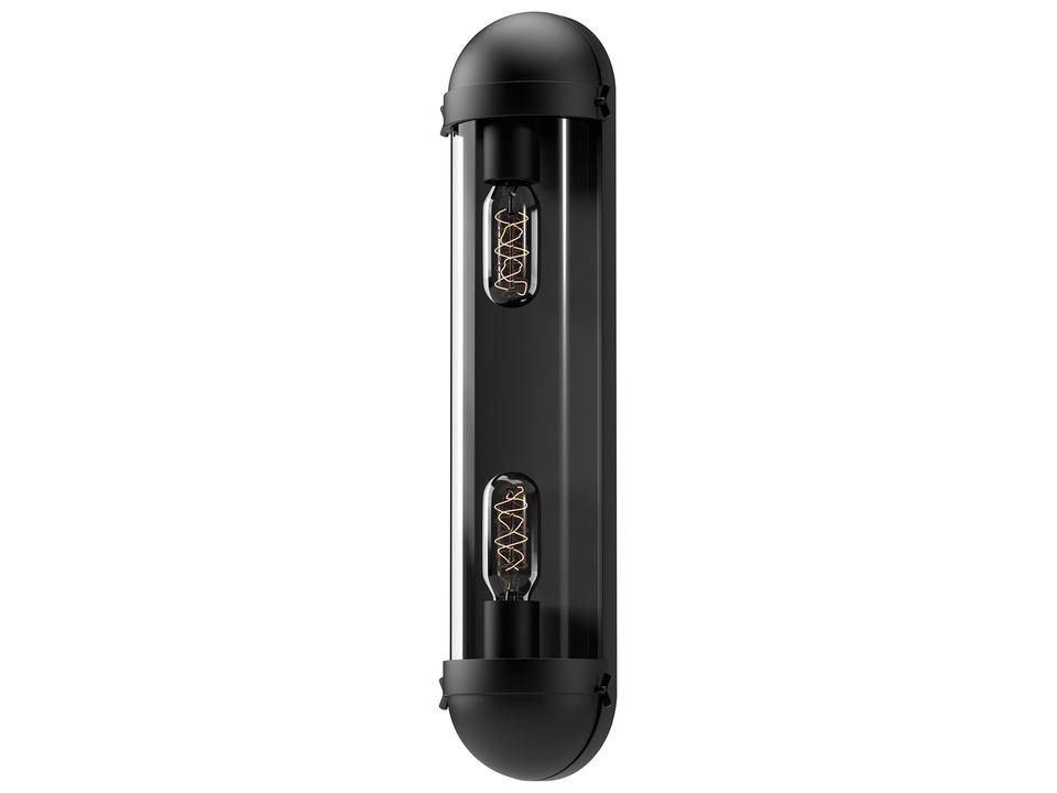 Cyrus 2-Light Vanity Light in Matte Black