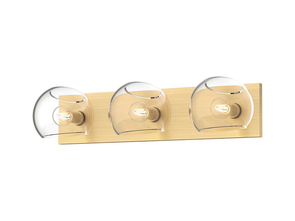 Willow 3 Light Vanity Light in Brushed Gold