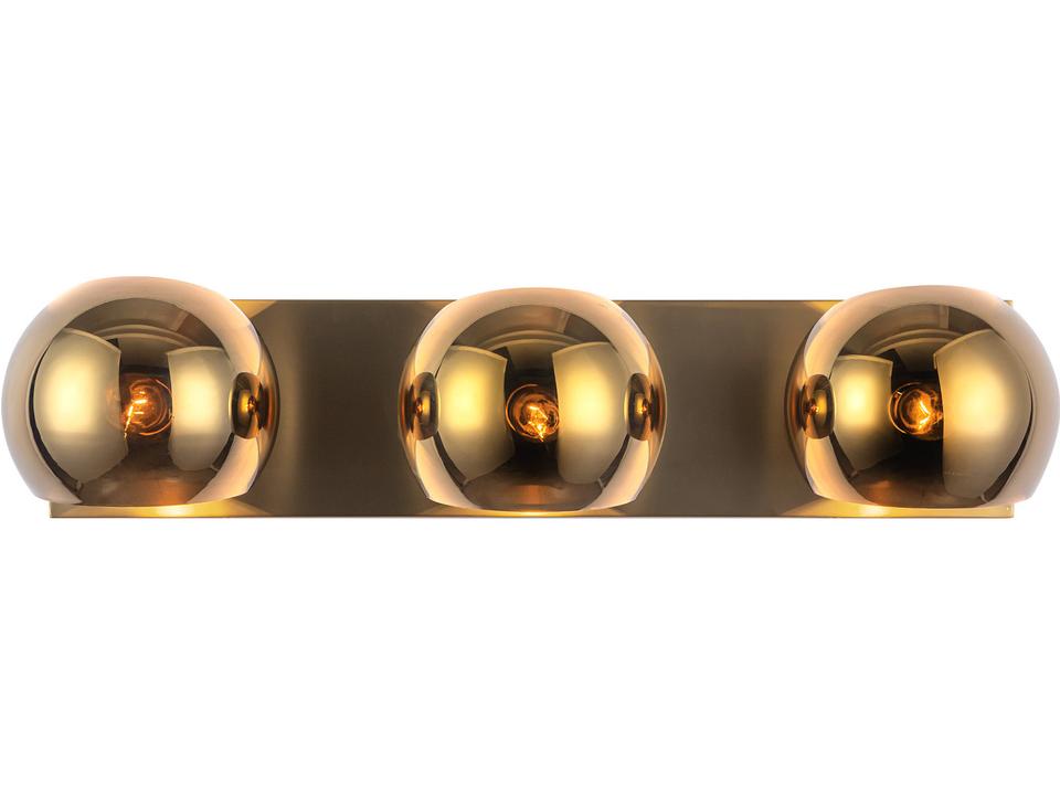 Willow 3-Light Bath Vanity Light in Brushed Gold