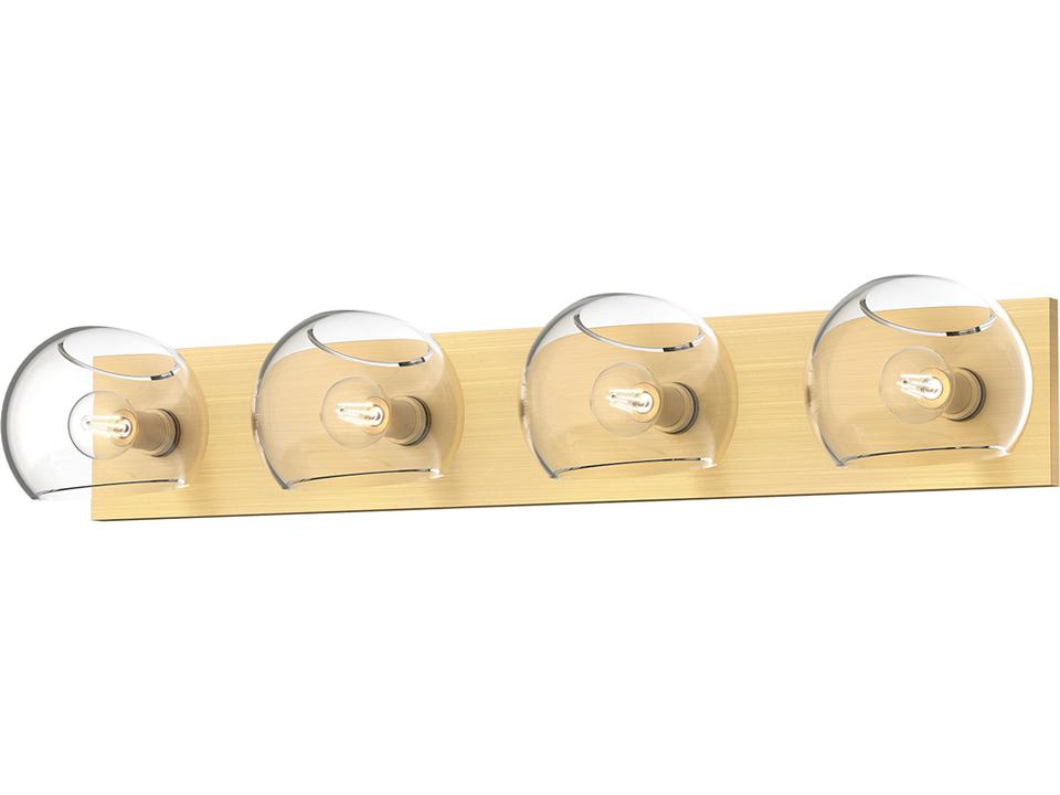 Willow Bath Vanity Light 4 Light Brushed Gold