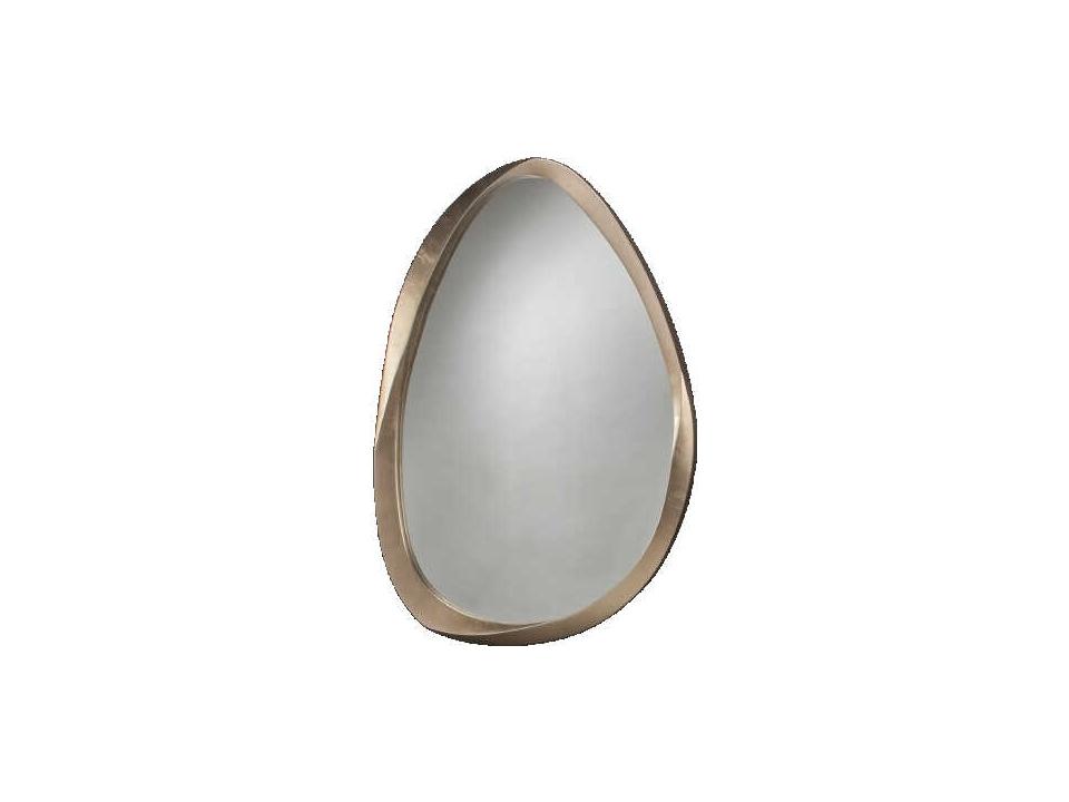 Rectangular Handpainted Silverleaf Wall Mirror with Champagne Gold Wash