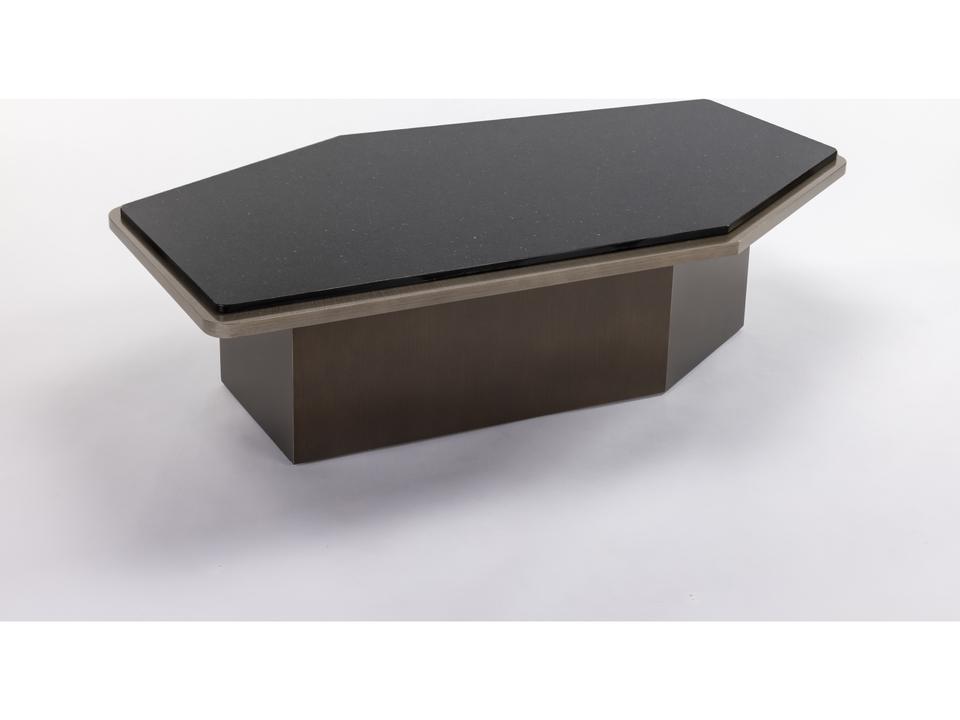 Black Marble Mocha Coffee Table