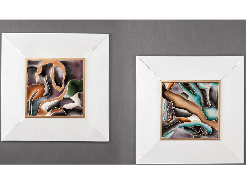 White Painting Wall Art Set of 2