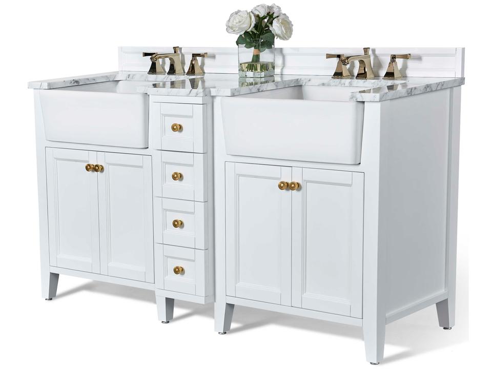 Adeline White 60" Vanity