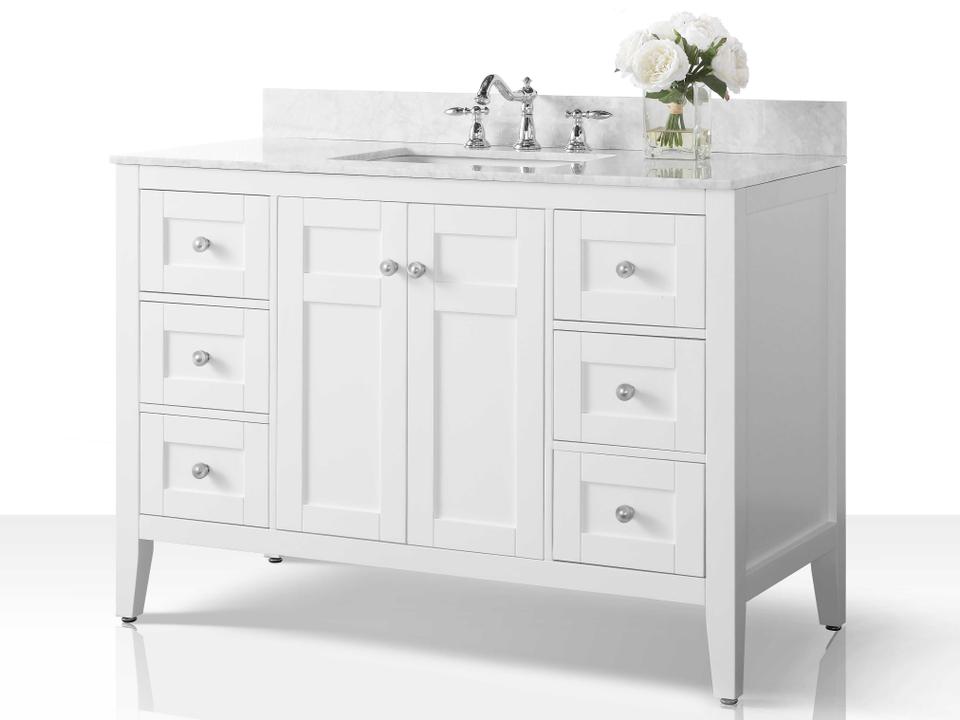 Maili White 48" Vanity