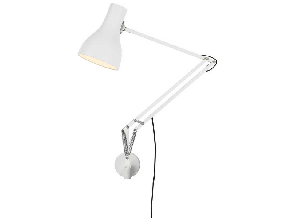 Type-75 1-Light Alpine White Swing Wall Sconce