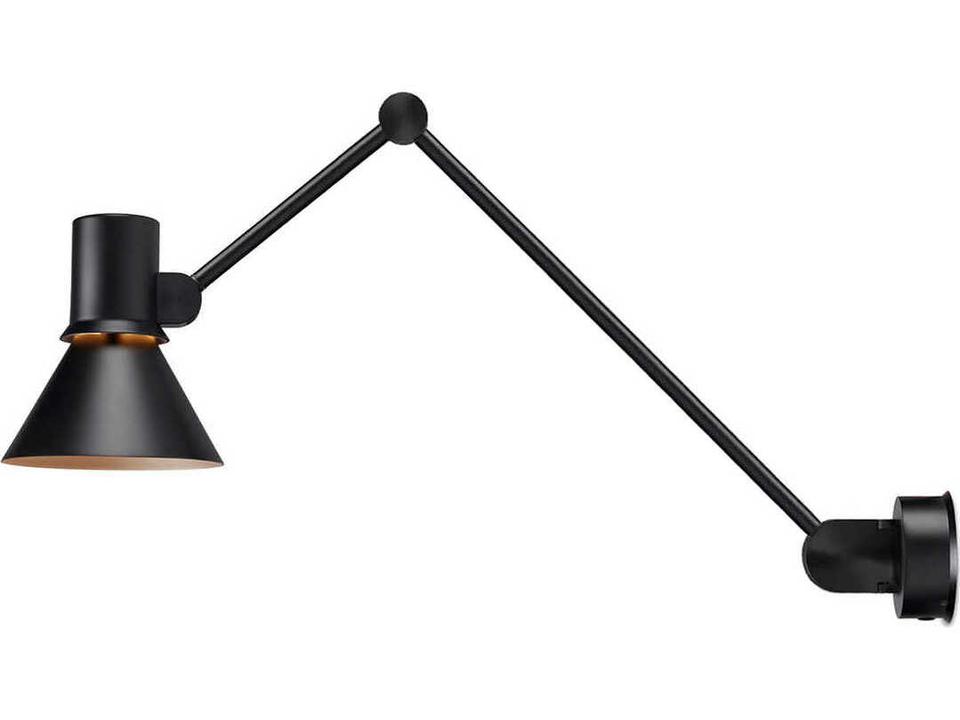 Type-80 1-Light Matte Black Swing Wall Sconce