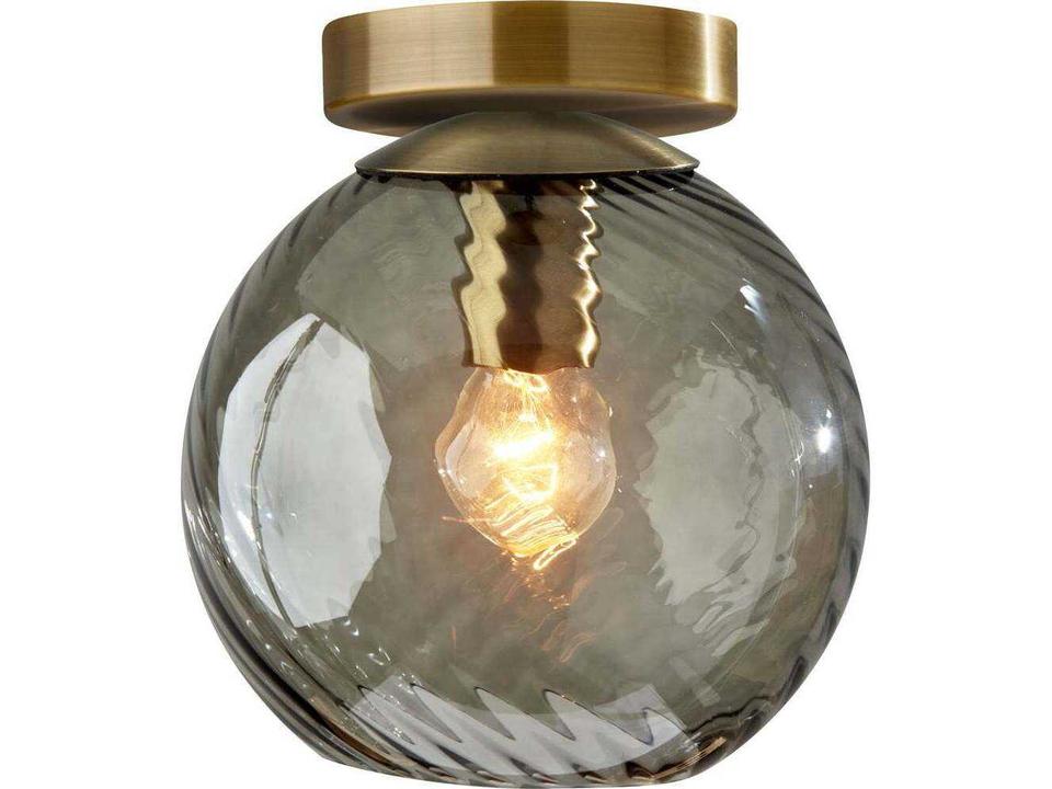 Camden Flush Mount Ceiling Light Modern Antique Brass