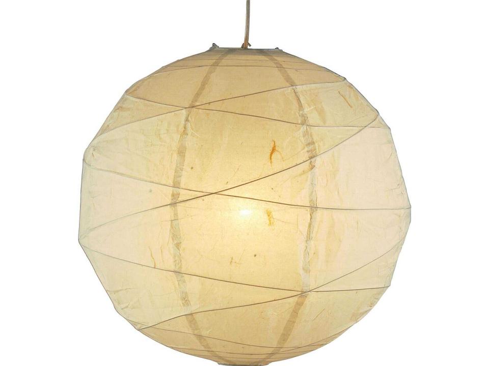 Orb 1-Light Medium Pendant Light with Natural Rice Paper Shade