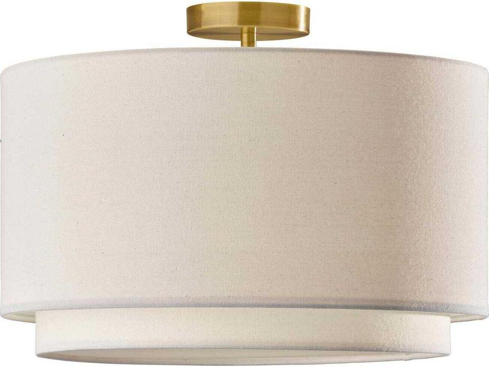 Finley Flush Mount Ceiling Light Antique Brass Double Layer