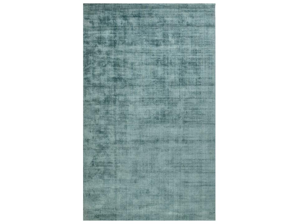 Affinity Hand-Woven Art Silk Area Rug in Sea Blue