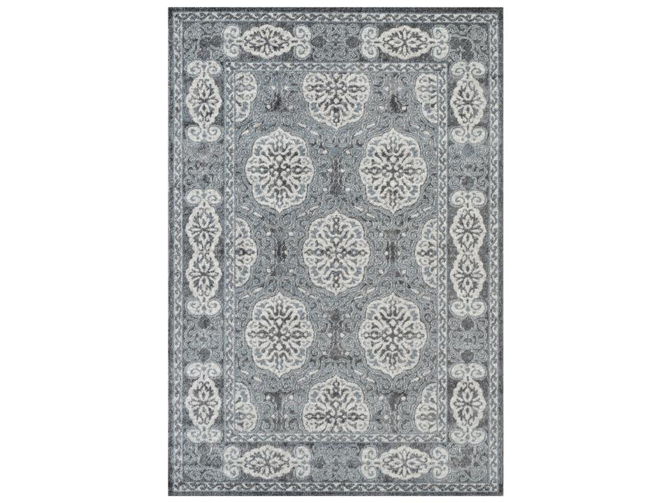 Alexandria 0.38-Inch Pile Rectangular Area Rug in Blue