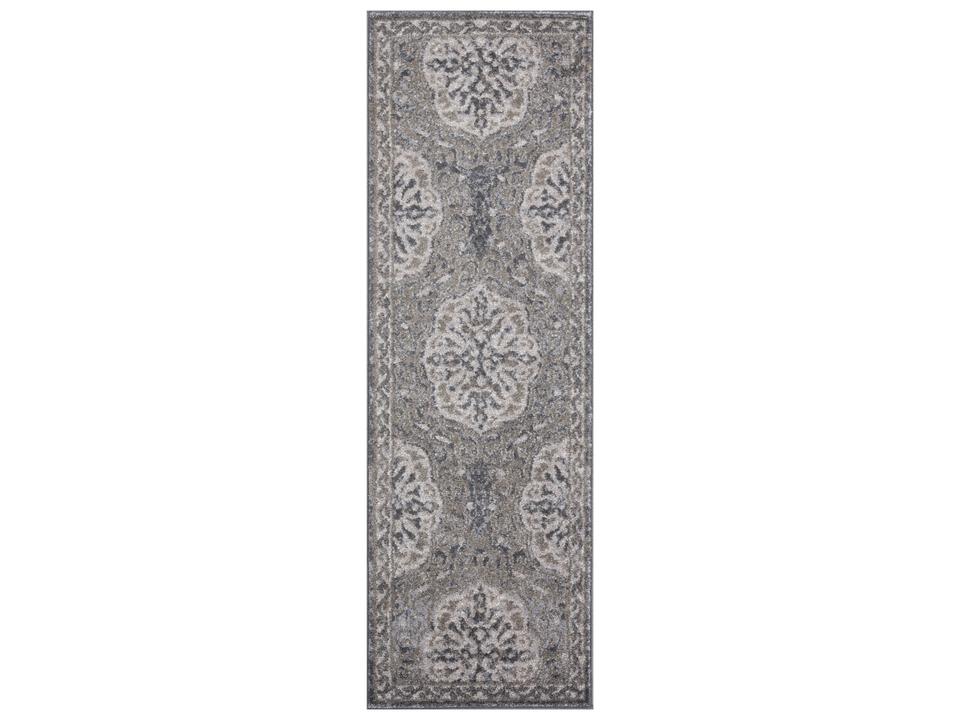 Alexandria Power-Loomed Transitional Runner Rug in Walnut