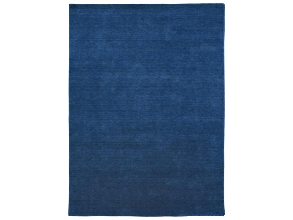 Arizona Collection Hand-Woven New Zealand Wool Area Rug in Navy Blue