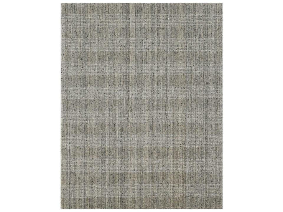 Brooklyn Hand-Woven Wool and Viscose Area Rug Beige